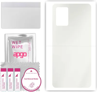 Produktbild von apgo Rückseite Schutzfolie, Matt, kompatibel mit ZTE Blade 20 Pro 5G, Hinten Hydrogel-Displayschutzfolie mit Positionierhilfe, kratzfest, einfache Montage