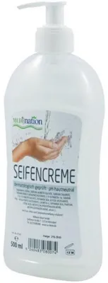 Medination Seifencremepumpspender Medination, für Hand- und Körperreinigung, 500 ml