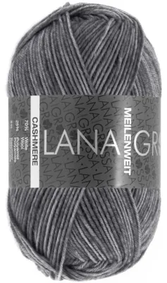 Produktbild von Lana Grossa - Meilenweit 4-fach 50g Cashmere 0007 dunkelgrau