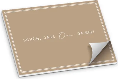 Produktbild von ITENGA Tischset A3 Schön dass du da bist V3 latte macchiato