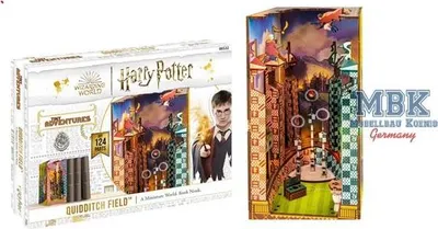 Produktbild von Revell Tiny Adventures - Harry Potter Quidditch Field | DIY Book Nook | Handgefertigte Miniaturwelten zum Zusammenbauen | 3D Puzzle aus Holz LED-Beleuchtung