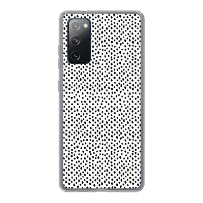 Produktbild von MuchoWow® Handyhülle Schutzhülle Hülle für Samsung Galaxy S20 FE Polka dots - Schwarz - Weiß Silikon Softcase Handy Hülle - Abdeckung