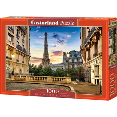 Image de Puzzle 1000 pièces Promenade à Paris au coucher du soleil 104925 Castorland