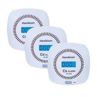 Produktbild von 3er-Pack Kohlenmonoxidmelder – Alarmmelder-Monitor, batteriebetrieben, mit Digitalanzeige für Haus, Küche, Restaurant, Hotel, Büro