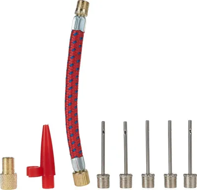 Zdjęcie produktu dla GEKO Zestaw igieł z wężykiem do inflatora, pompka, 8szt G01268