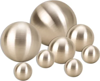 Produktbild von 8 er Set Dekokugel Silber matt Ø 15 cm bis Ø 4 cm Edelstahl Kugel