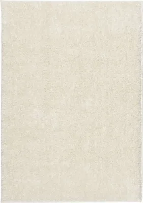 Produktbild von vidaXL Teppich ISTAN Hochflor Glänzend Creme 140x200 cm