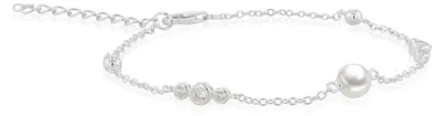 Produktbild von Luna-Pearls - 104.0692 - Armband - Damen - 925er Silber rhodiniert - Süßwasser-Zuchtperle und Zirkonia - 19cm