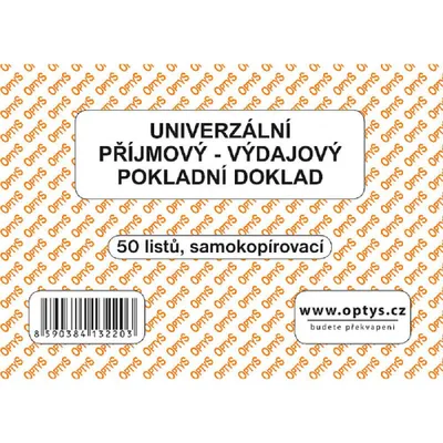 Obrázek produktu pro 1322 - Univerzální pokladní doklad A6, 50 l., NCR