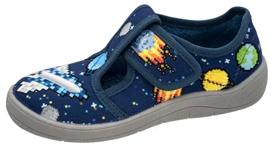 Produktbild von Fischer Markenschuh Kinder-Klett-Hausschuh