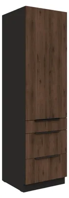 Produktbild von Küchen Hochschrank 60 cm MONZA Okapi Nußbaum Küchenzeile Küchenblock Küche