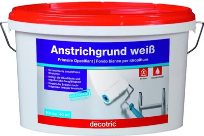 Produktbild von Decotric Anstrichgrund weiß 5 L
