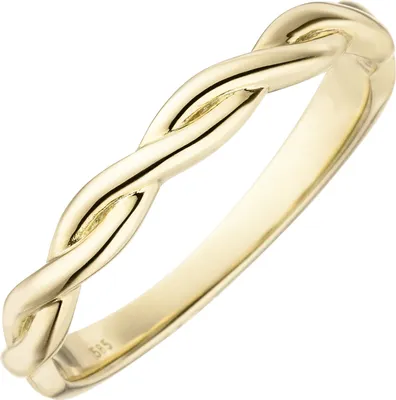 Produktbild von Gr. 60 Damen Ring geflochten 585 Gold Gelbgold Goldring