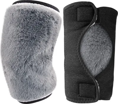 Productafbeelding van INF Thermische kniewarmers met fleecevoering voor extra comfort Grijs