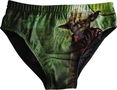 Produktbild von Star Wars Meister Yoda Badehose Badeslip für Kinder, Jungen grün Größe 116 cm