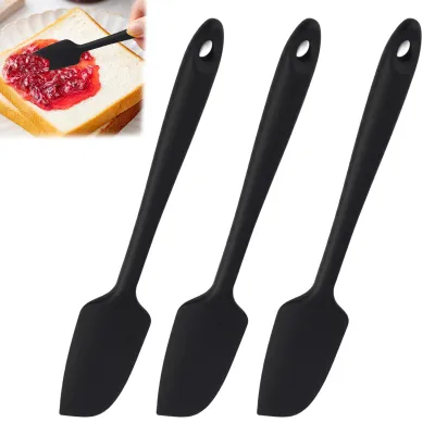 3 kleine Silikonspatel, 22 cm, hitzebeständig bis 315 °C
