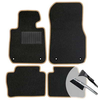 Produktbild von Velours Fußmatten Set Automatten BEIGE passend für: Bmw X6 E71 2008-2014