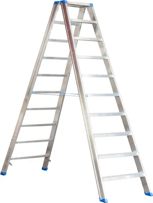 Produktbild von Alu-Stufen Stehleiter Mod. SL - Stufenanzahl: 10, Länge: 2,35 m