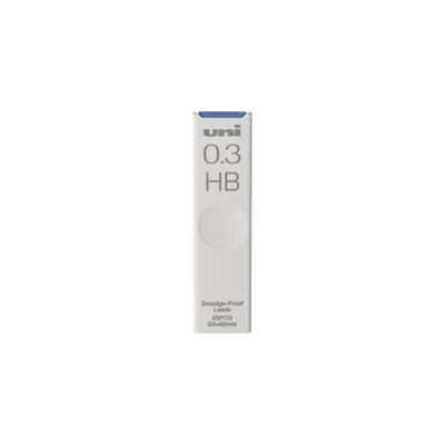 Produktbild von Mitsubishi Pencil Uni Ersatzminen für Druckbleistifte - 0,3 mm - HB