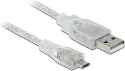 Immagine prodotto di DELOCK USB Kabel A -> Micro-B St/St 5.00m transparent