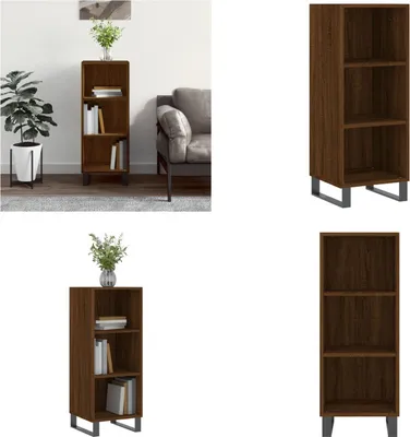 Produktbild von vidaXL Sideboard Braun Eichen Optik 34,5x32,5x90 cm Holzwerkstoff - Sideboard - Sideboards - Schrank - Lagerschrank