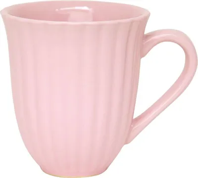 Produktbild von IB Laursen MYNTE Becher Rillen Rosa ENGLISH ROSE Keramik Geschirr Tasse 250 ml