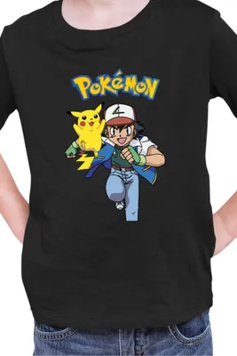 Obrázek produktu pro Dětské Triko Japan Manga Anime Comics Pokemon 011,  / Černá