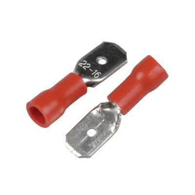 Produktbild von Kfz Flachsteckzungen 6,3mm rot