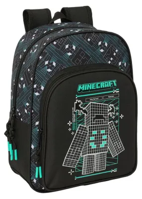 Produktbild von Safta Minecraft Screen 10l Rucksack Schwarz Kinder Schwarz One Size