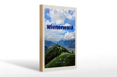 Produktbild von Holzschild Reise 20x30cm Wienerwald Österreich Wälder Natur