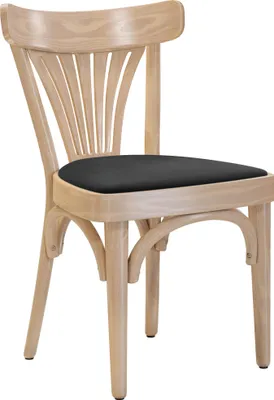Produktbild von 2er-Set Cabris | Bugholzstuhl | Holz / Samt | Eiche / Schwarz | Bugholz | Gastro Rattanstuhl, Outdoor Rattanstuhl, Terrassen Rattanstuhl