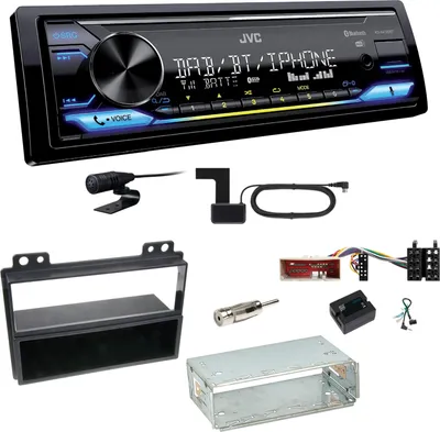 Produktbild von JVC KD-X472DBT Digitalradio Bluetooth USB FLAC Einbauset für Ford Fusion Fiesta
