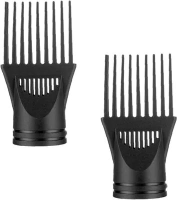 Produktbild von Set mit 2 professionellen Universal-Haartrocknerkämmen – Naturhaar – Schwarz