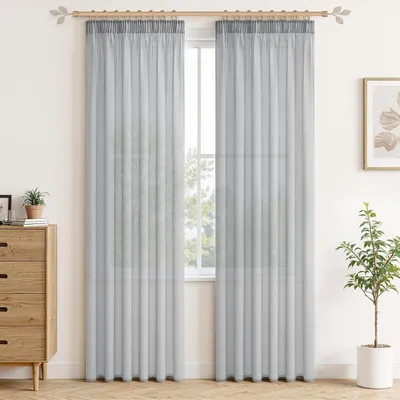 Immagine prodotto di Tende a pacchetto grigie, 235 x 140 cm (altezza x larghezza), set di 2 pezzi