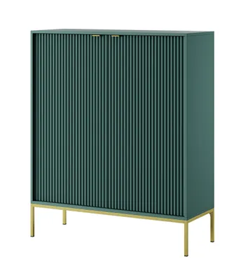 Produktbild von AX LIVING Modern Kommode Eternas K104 mit Lamellenfront 104 cm Grün