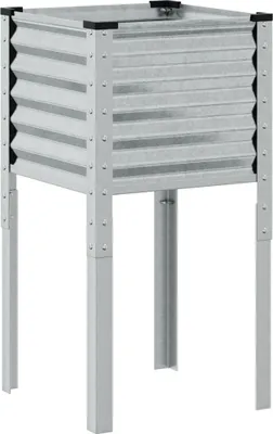 Obrázok produktu pre vidaXL Záhradný kvetináč 45 x 45 x 88 cm Pozinkovaná oceľ