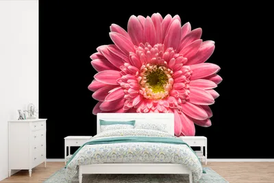 Produktbild von MuchoWow® Fototapete für Wohnzimmer oder Schlafzimmer Wandtapete Vinyl Motivtapete Blume - Rosa - Natur - 330x220 cm - Fototapeten