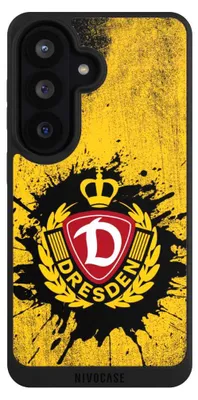 Produktbild von NIVOCASE Handyhülle für Samsung Galaxy S26  Hülle NIVOpure Case Schwarz Fußball Offizielles Lizenzprodukt SG Dynamo Dresden