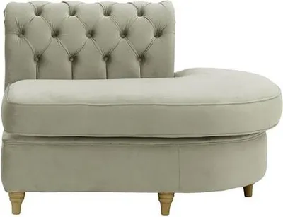 Produktbild von Chesterfield Modul - Abschlusselement rund, rechts (ECR)-Velluto 15-wax black