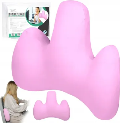 Obrázok produktu pre Bedrový Vankúš Ružový Pre Pohovku Do Auta Jedinečný Medi Spánok