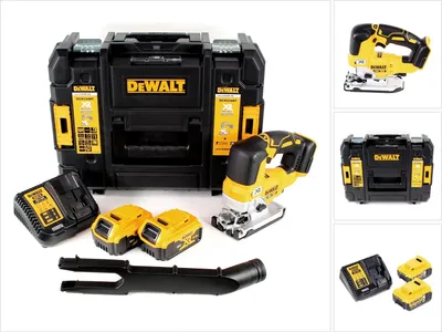Image de DeWalt DCS 334 P2 Scie sauteuse pendulaire sans fil 18V sans balais + 2x Batteries 5.0Ah + Chargeur + Coffret de transport TSTAK
