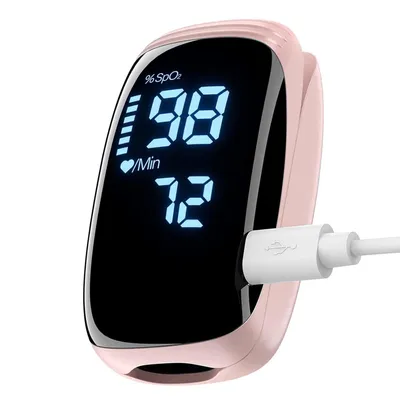 Produktbild von Pulsoximeter für die Fingerspitze, wiederaufladbares Pulsoximeter, Pulsoximeter mit wiederaufladbarem Akku, wiederaufladbarer