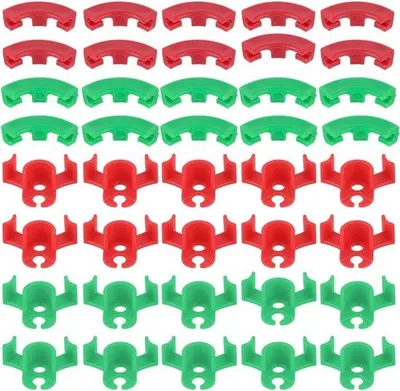 Produktbild von Famanu Pflanzenclips - langlebiges Kunststoffmaterial - 90 Grad Winkel - ideal für Kletterpflanzen