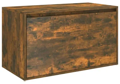 Produktbild von vidaXL Flurbank 80x40x45 cm Räuchereiche Holzwerkstoff