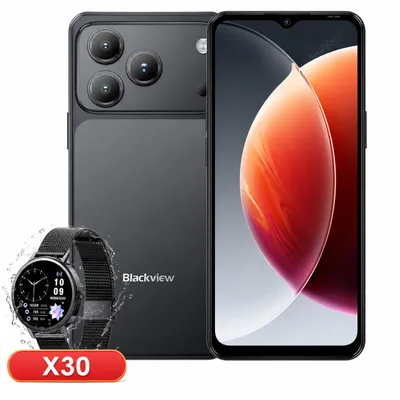 Produktbild von 2026 Blackview WAVE 7C Handy Ohne Vertrag incl X30 smartwatch, 6.56", Android16, 16GB+128GB/2TB TF, Face ID, 5000mAh, 32MP, Dual-SIM, WiFi 5, IP54