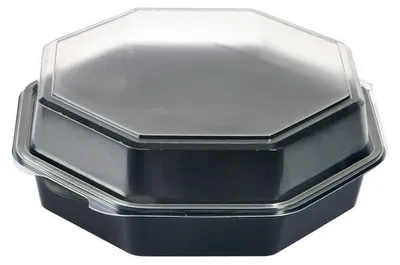 Produktbild von 180x DUNI Octaview® 230 x 230 x 80 mm Schwarz ungeteilt