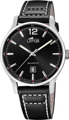 Produktbild von Lotus Herren Uhr Classic Elegant Leder schwarz UL18954/3