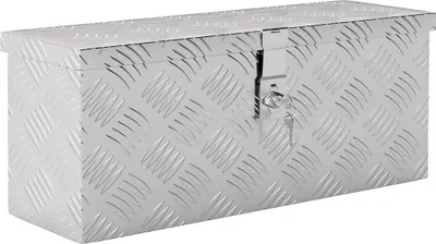 Produktbild von Gerätekasten Aufbewahrungskiste aus Aluminium mit Schloss und Schlüsseln 50 x 15,5 x 20,5 cm