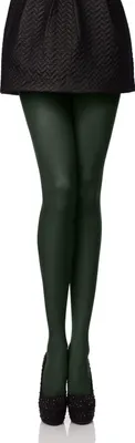 Produktbild von Antie Damen Mikrofaser Strumpfhose bunt AN-121 40 DEN (Dunkelgrün, XL)