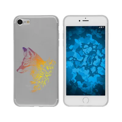 Produktbild von PhoneNatic Case kompatibel mit Apple iPhone 6s / 6 Silikon-Hülle Floral Fuchs M1-3